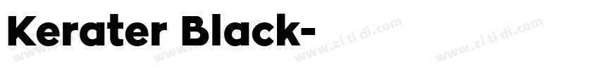 Kerater Black字体转换